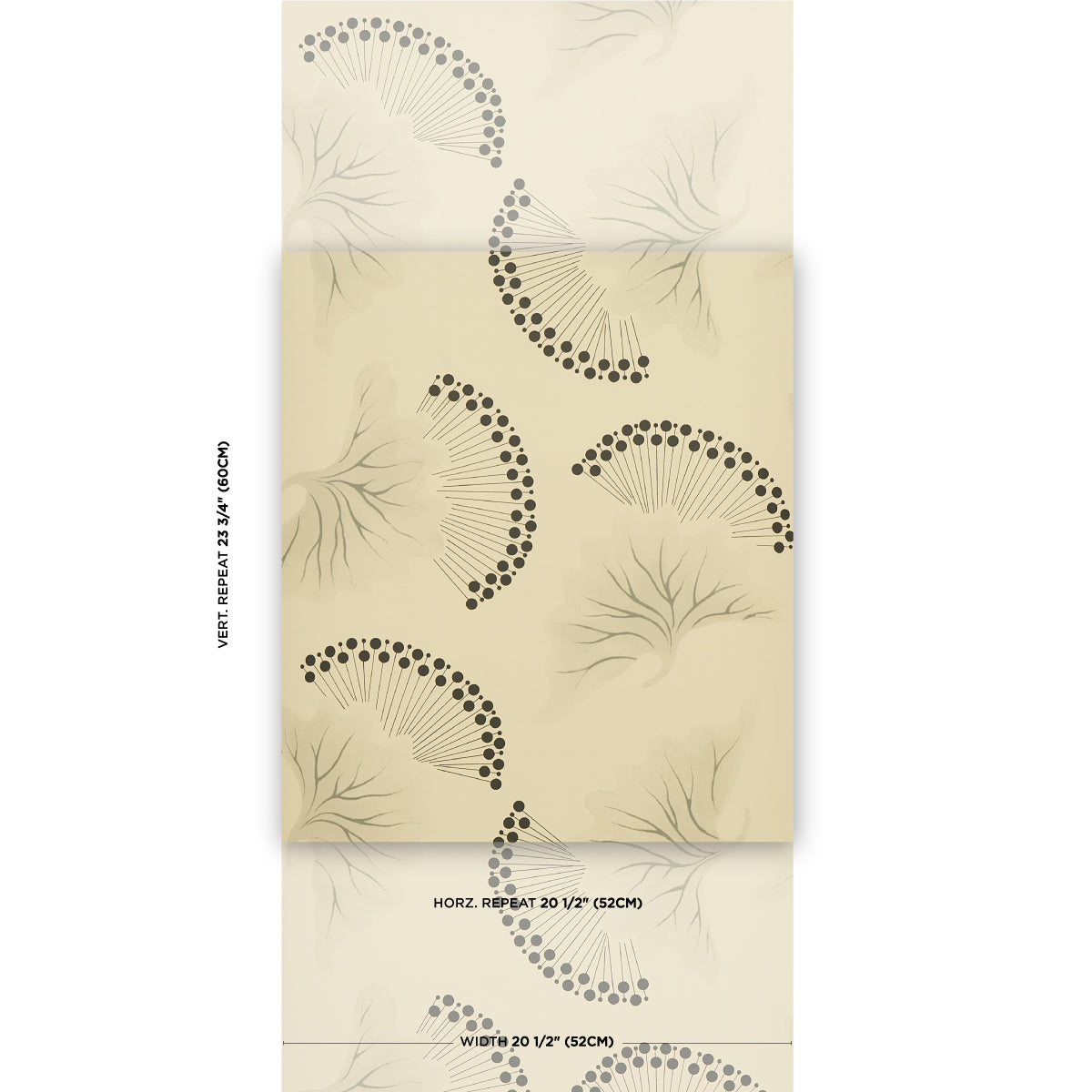 Purchase 5014970 | Anemone, Black & White - Schumacher Wallpaper