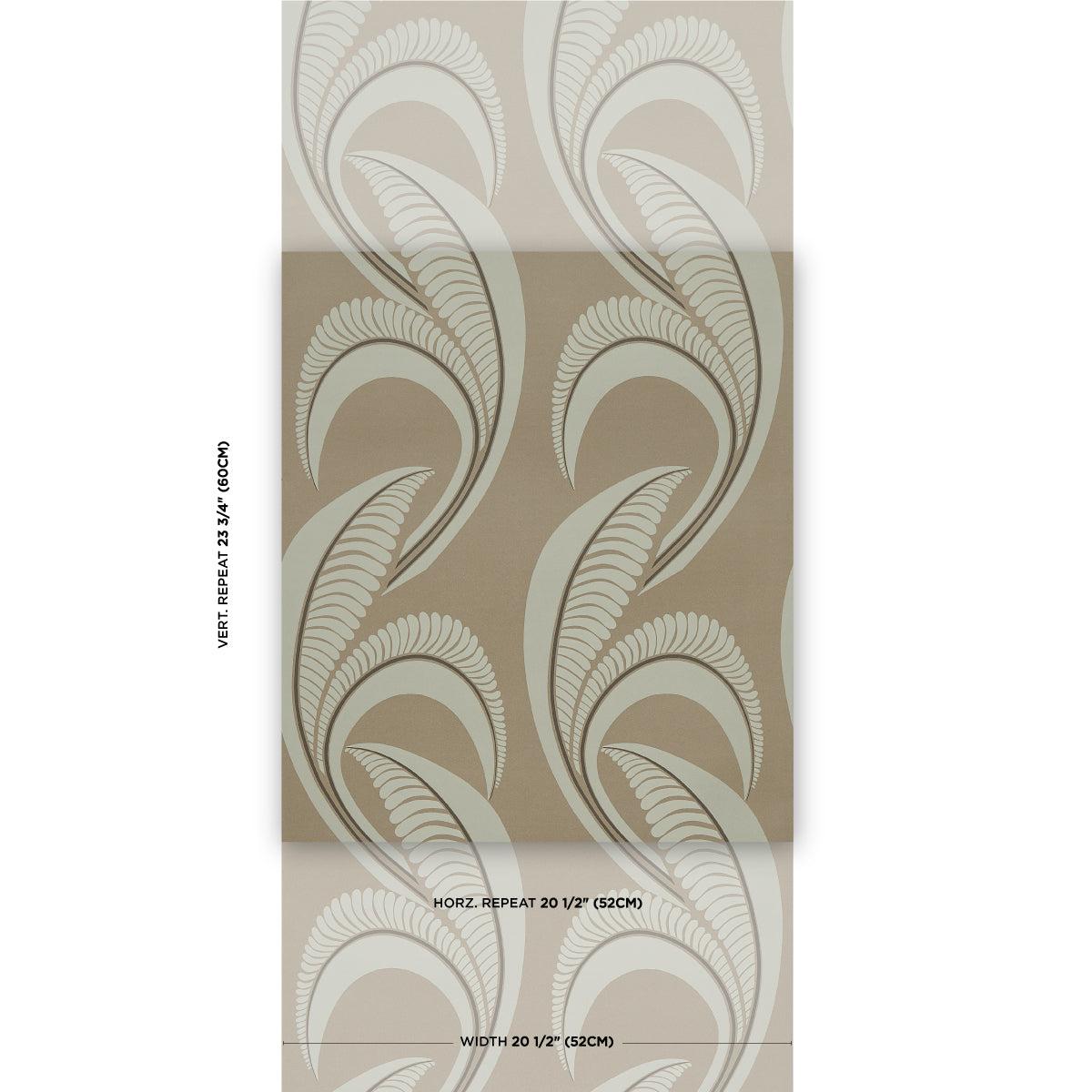 Purchase 5014980 | Banana Leaf, Tobacco - Schumacher Wallpaper