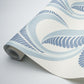 Purchase 5014982 | Banana Leaf, China Blue - Schumacher Wallpaper