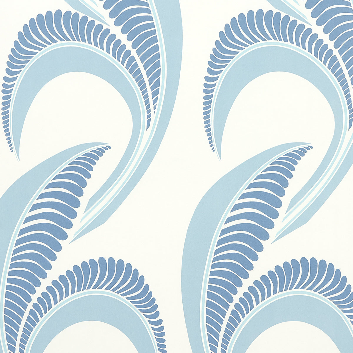 Purchase 5014982 | Banana Leaf, China Blue - Schumacher Wallpaper