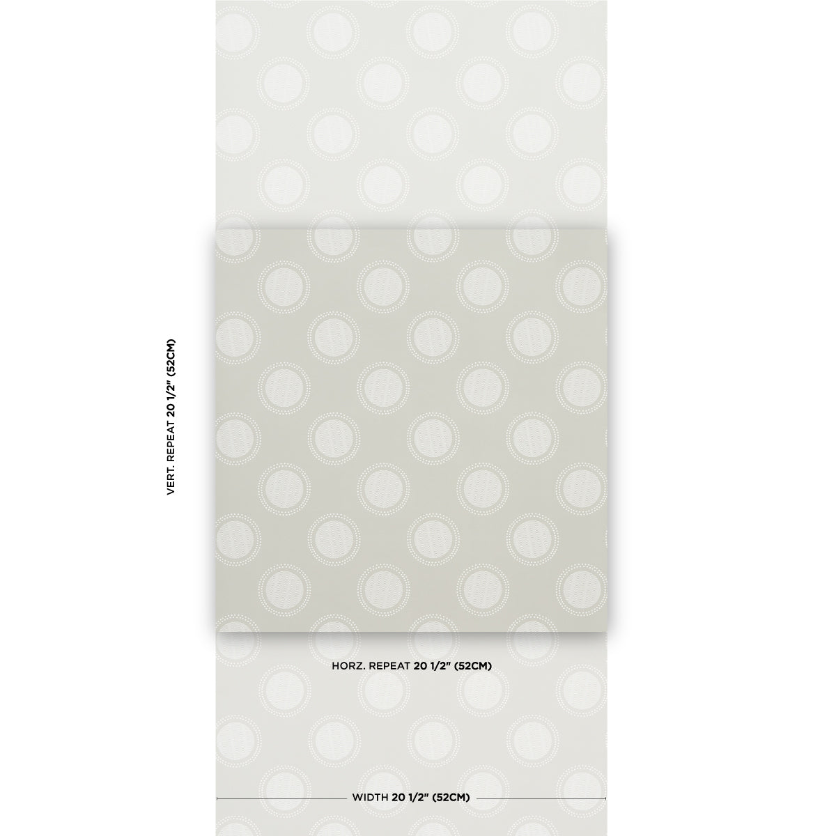 Purchase 5015010 | Watermark, Powder Grey - Schumacher Wallpaper