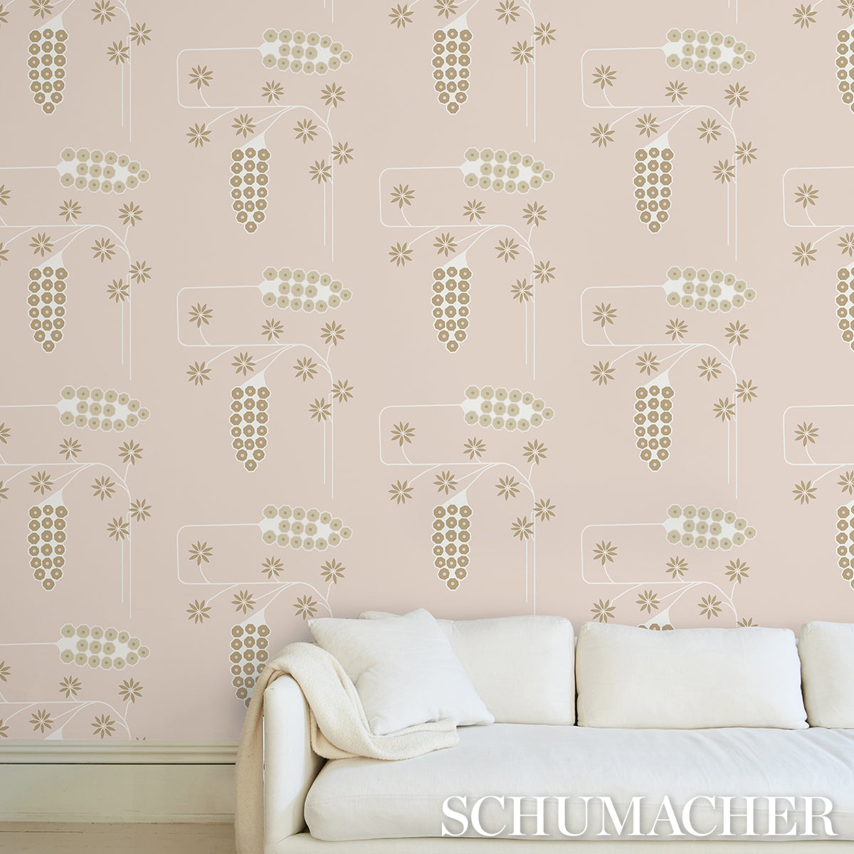 Purchase 5015023 | Hollywood Grape, Plaster - Schumacher Wallpaper