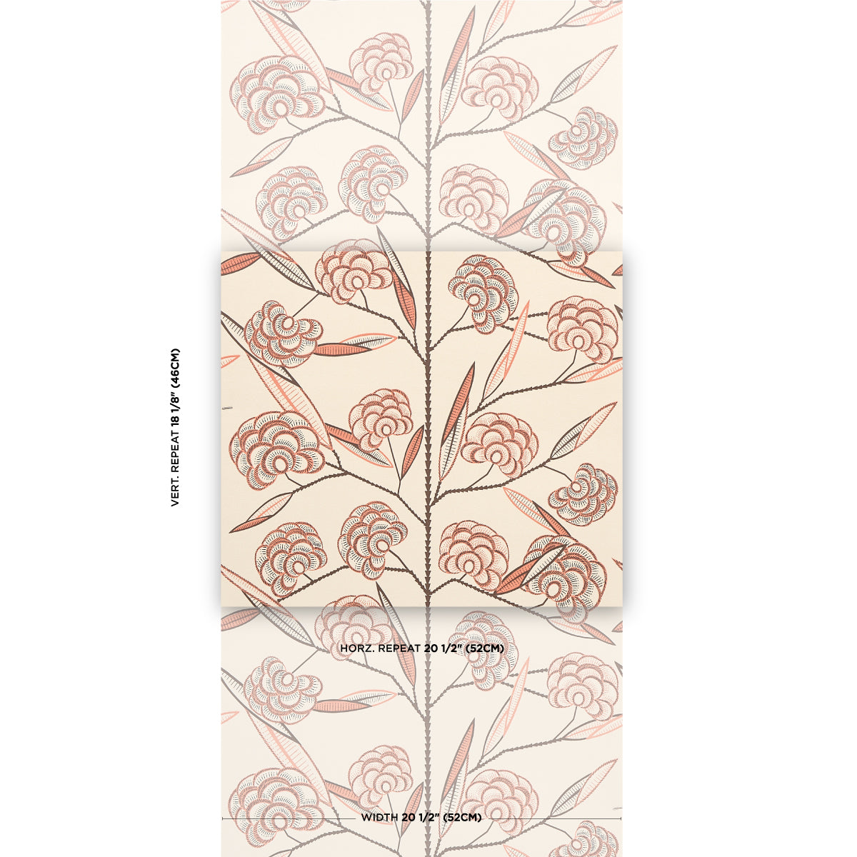 Purchase 5015030 | Jacob'S Tree, Old Rose - Schumacher Wallpaper