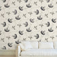 Purchase 5015050 | Merlin, Black & Cream - Schumacher Wallpaper