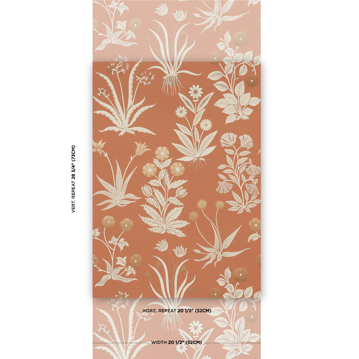 Purchase 5015090 | Culpeper, Ox Orange - Schumacher Wallpaper