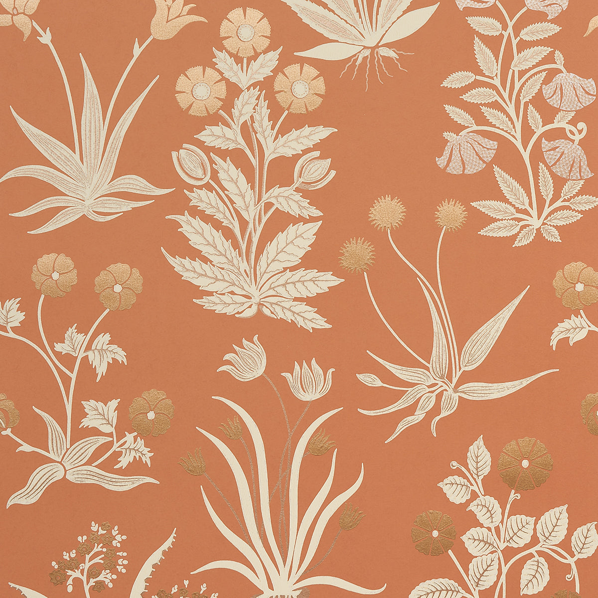 Purchase 5015090 | Culpeper, Ox Orange - Schumacher Wallpaper