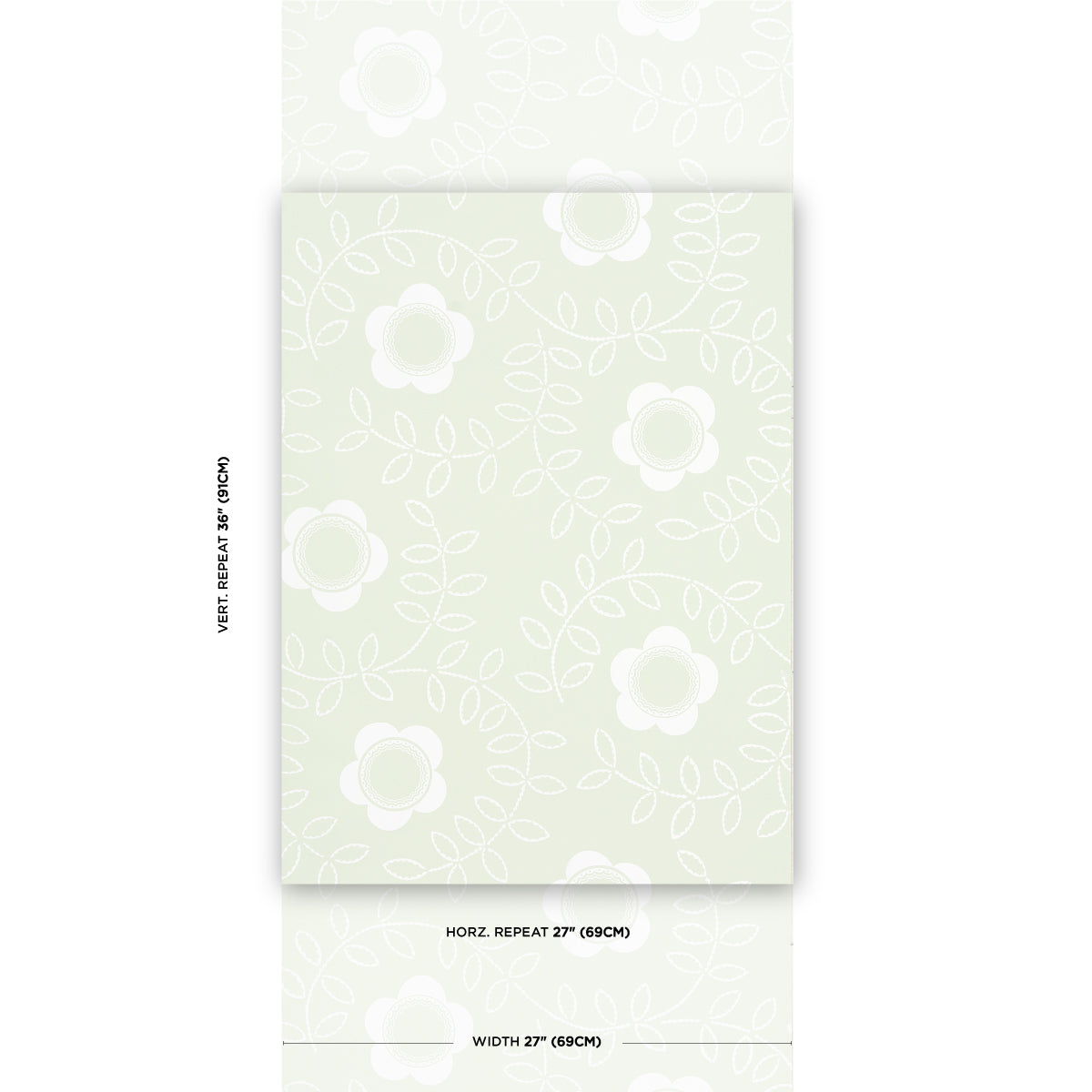 Purchase 5015101 | Tudor Rose, Pistachio - Schumacher Wallpaper