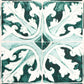 Purchase 5015121 | Azulejos, Emerald - Schumacher Wallpaper