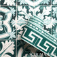 Purchase 5015121 | Azulejos, Emerald - Schumacher Wallpaper