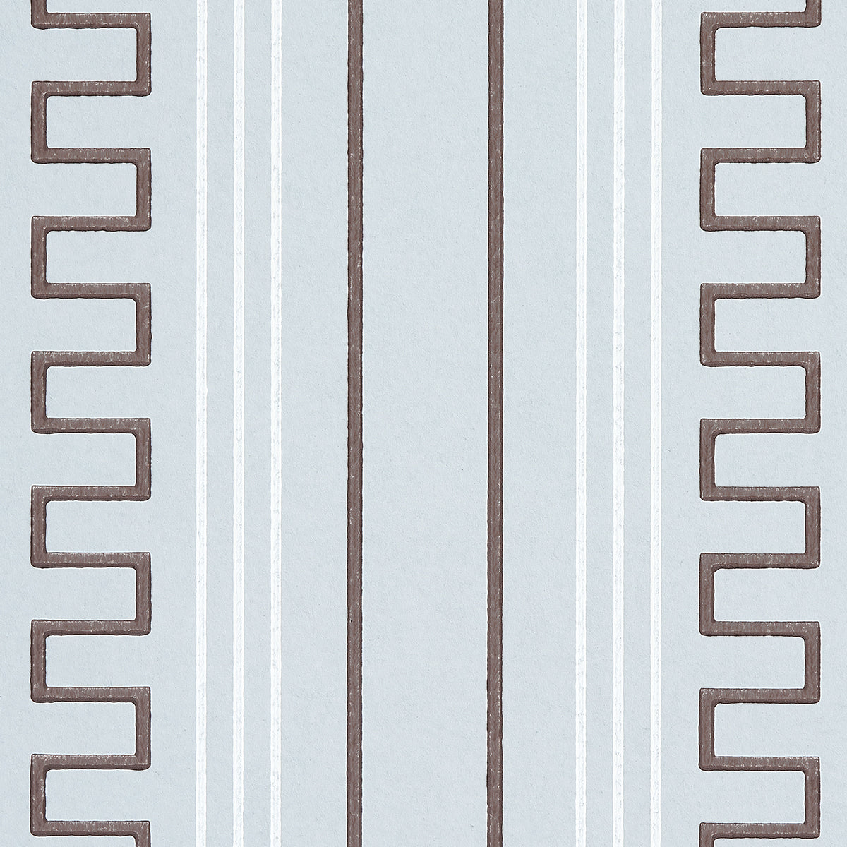 Purchase 5015140 | Greco Stripe, Sky - Schumacher Wallpaper