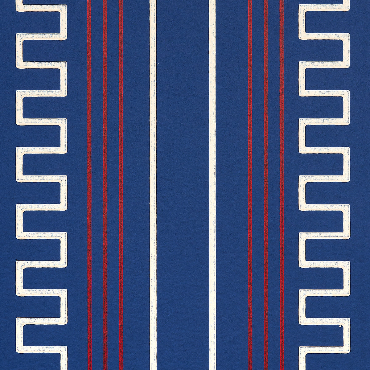 Purchase 5015141 | Greco Stripe, Navy - Schumacher Wallpaper