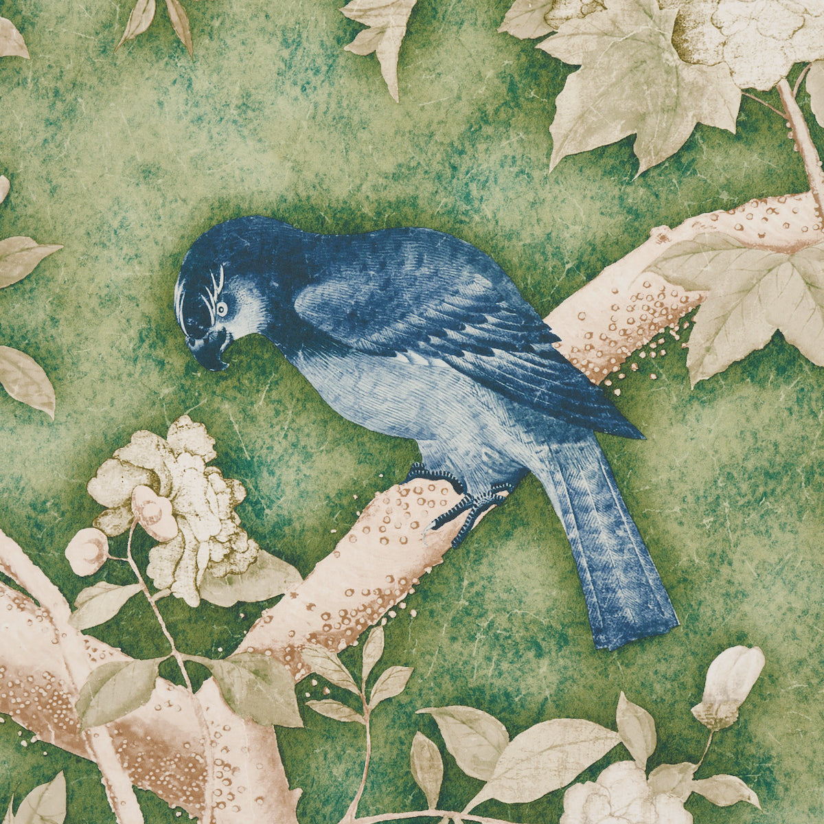 Purchase 5015152 | Les Oiseaux Panel Set, Jade - Schumacher Wallpaper