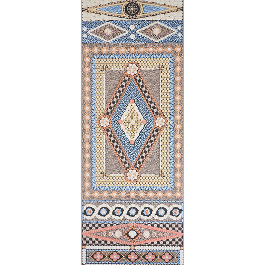 Purchase 5015162 | Shell Grotto Panel B, Onyx Multi - Schumacher Wallpaper
