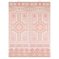 Purchase 5015166 | Shell Grotto Panel A, Coral - Schumacher Wallpaper