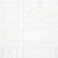 Purchase 5015171 | Swedish Manor Panel B, White - Schumacher Wallpaper