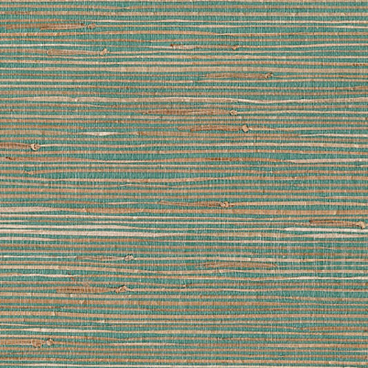 Order 53-65606 Jiangsu Grasscloth Keiko Aqua Grasscloth Kenneth James Wallpaper