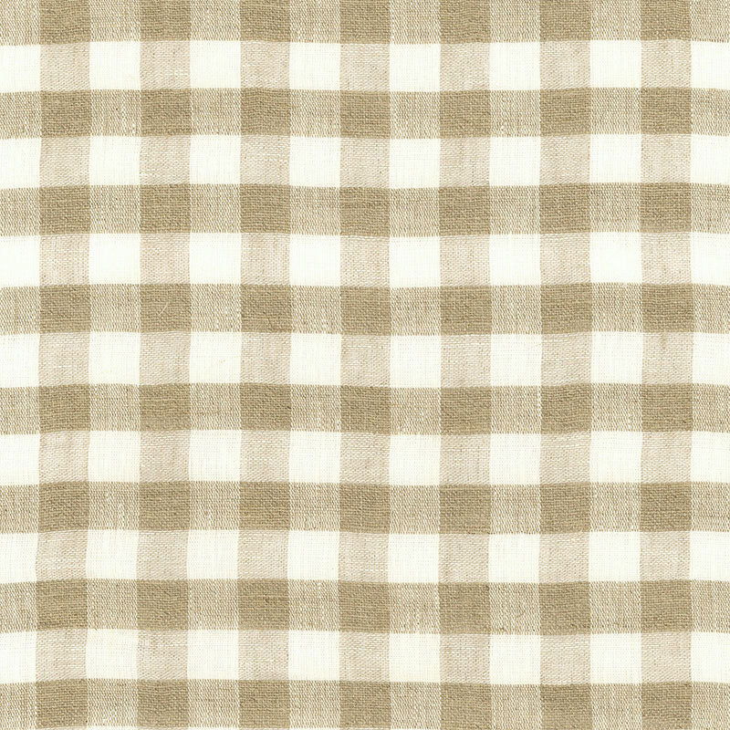 55540 | Sidney Check Sheer, Natural - Schumacher Fabric