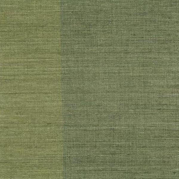 Acquire 63-54743 Shangri La Yu Jie Dark Green Grasscloth Kenneth James Wallpaper