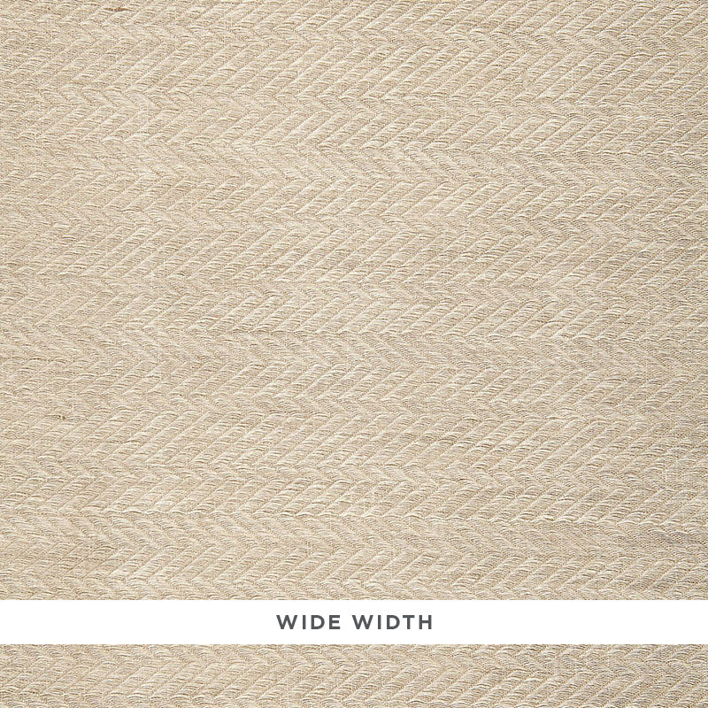 65300 | Lompret Linen Herringbone, Greige - Schumacher Fabric