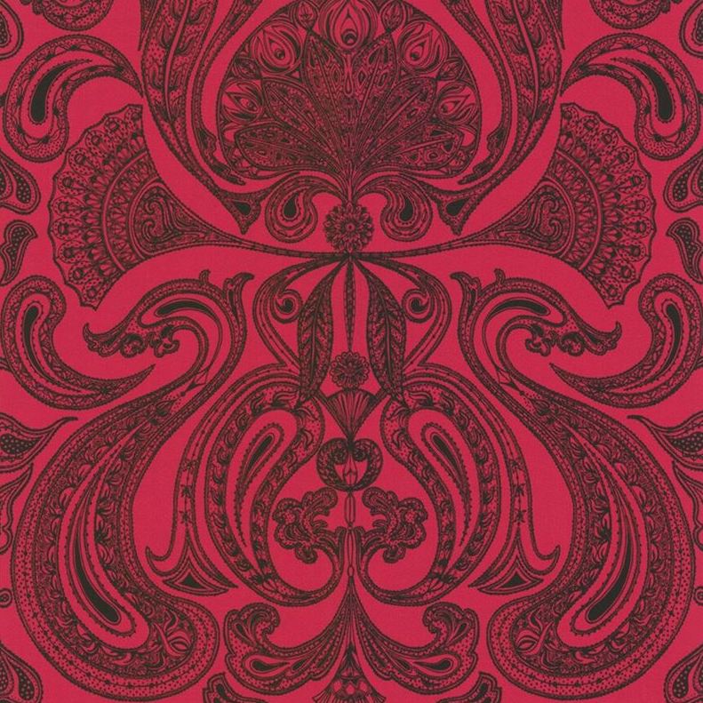 Select 66/1008 Cs Malabar Red Bla By Cole and Son Wallpaper