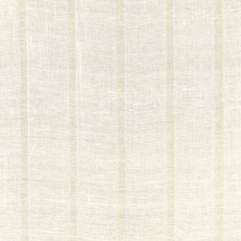 67610 | Elba Linen Stripe, Ivory / Oat - Schumacher Fabric