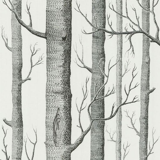 View 69/12147 Cs Woods Onyx White By Cole and Son Wallpaper