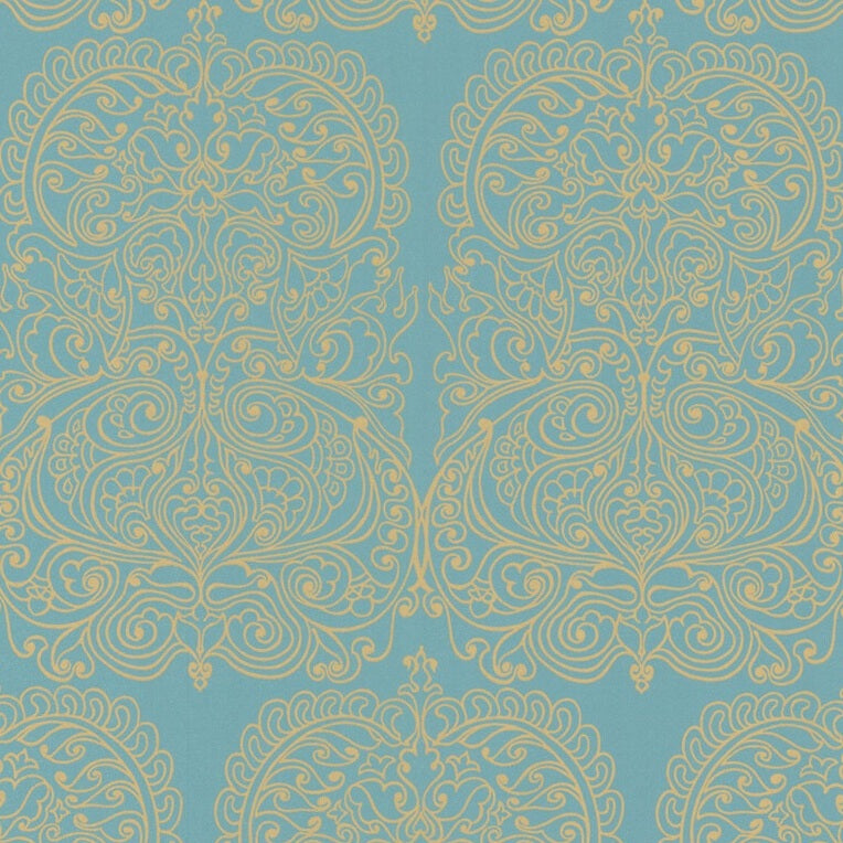 Find 69/2107 Cs Alpana Gold Aqua By Cole and Son Wallpaper