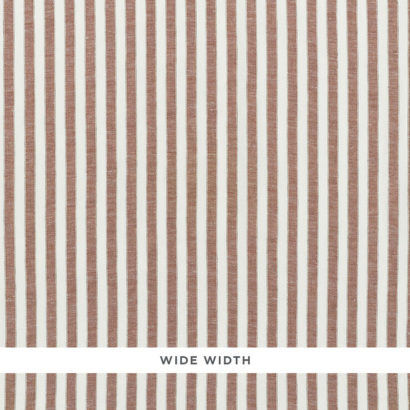 70037 | Regatta Linen Stripe, Sienna - Schumacher Fabric