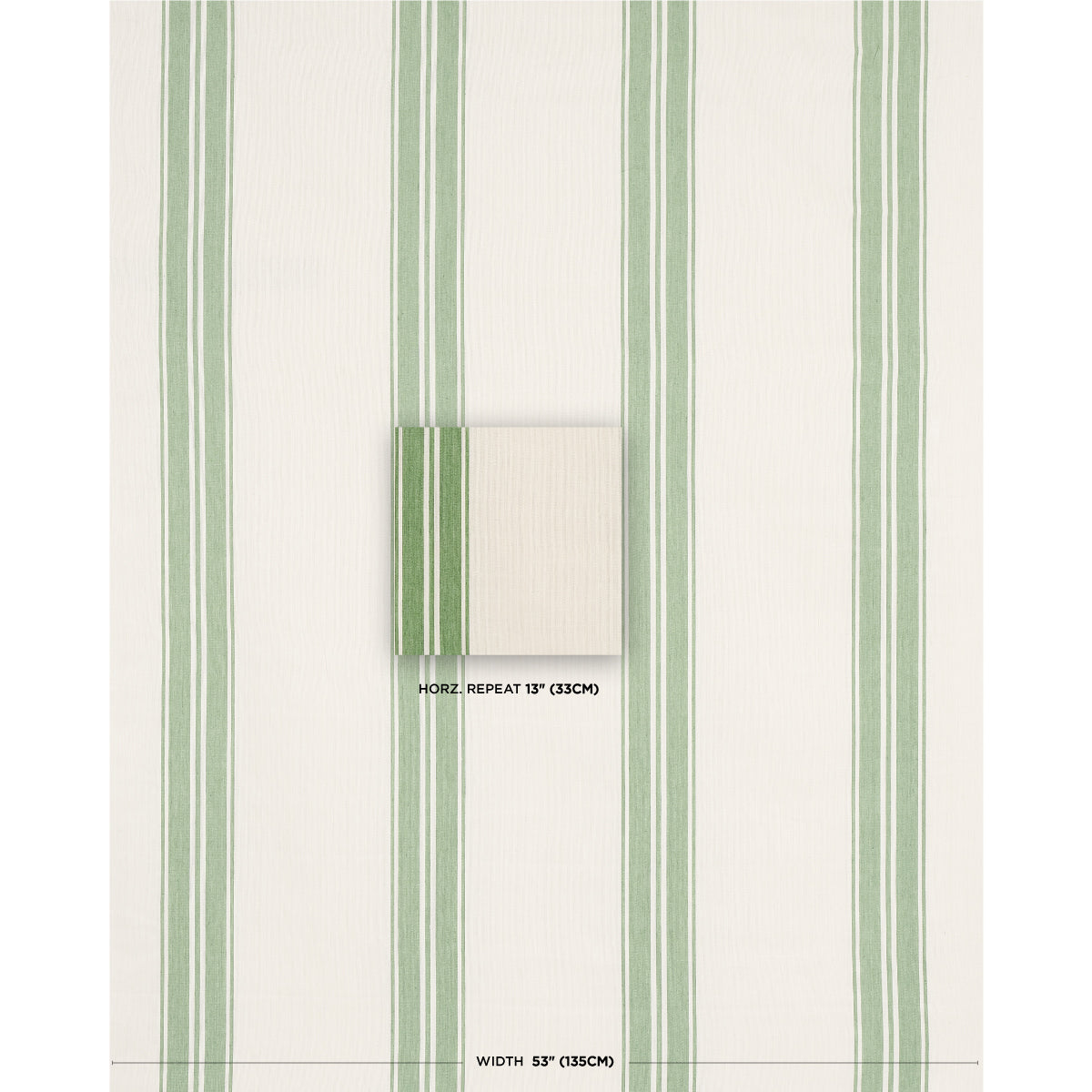 Purchase 70873 Brentwood Stripe, Leaf Green by Schumacher Fabric 1