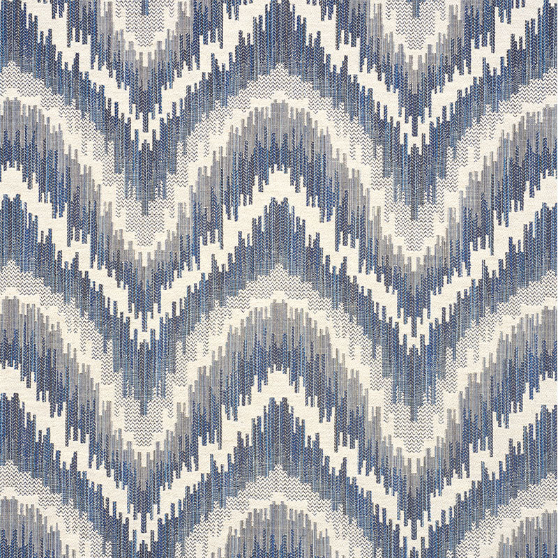 77192 | Von Armin, Blue - Schumacher Fabric