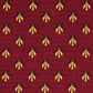 77410 | Bee Epingle, Red - Schumacher Fabric