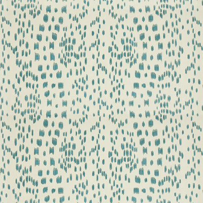 Looking 8012138-513 Les Touches Aqua Animal Skins by Brunschwig & Fils Fabric