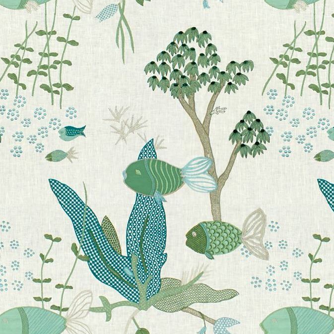 Buy 8015116-23 Lyford Cay Seafoam Animal/Insect by Brunschwig & Fils Fabric