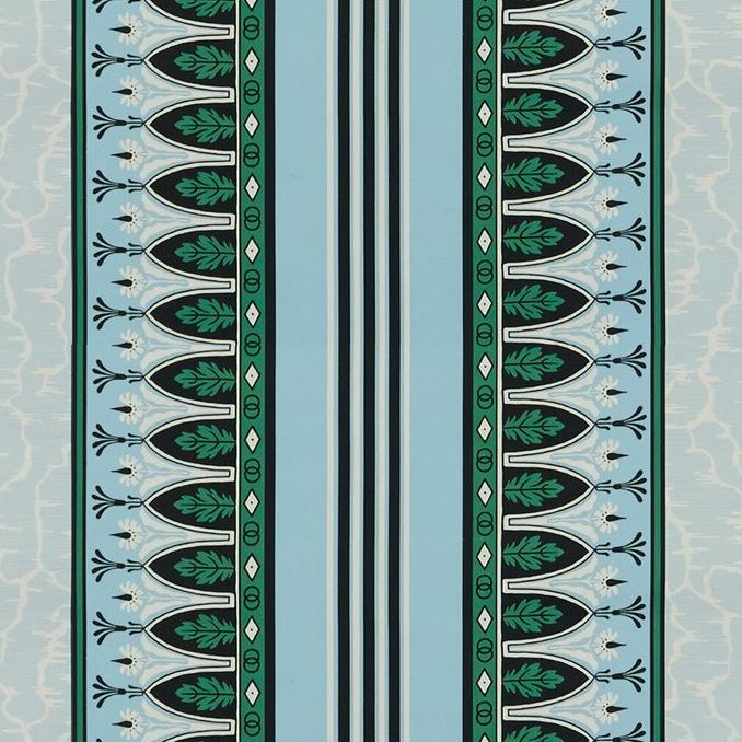 Order 8015140-13 Lola Montez Emerald/Aqua Stripes by Brunschwig & Fils Fabric