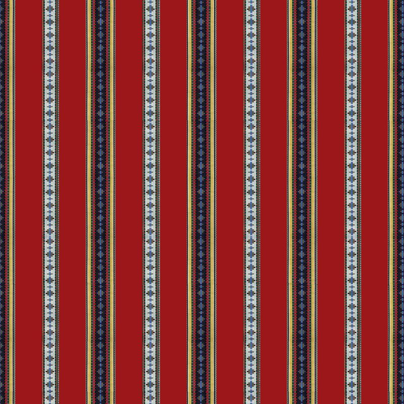 Purchase 8015147-19 Rayure Broderie Red Stripes by Brunschwig & Fils Fabric