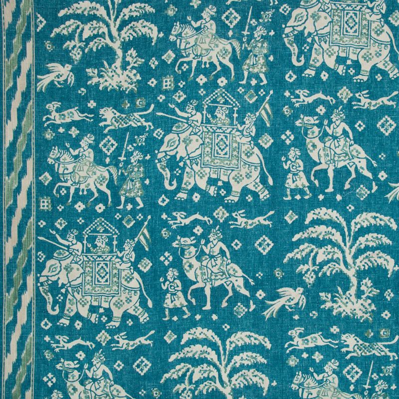 Acquire 8015175-133 Aralam Print Teal/Green Animal/Insect by Brunschwig & Fils Fabric