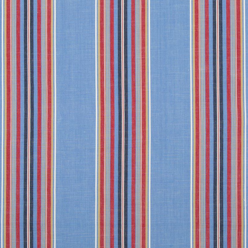 Purchase 8017101-519 Verdon Stripe Blue/Red Stripes by Brunschwig & Fils Fabric