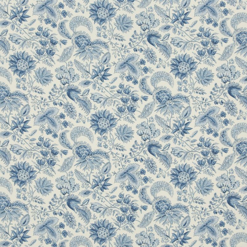 Save 8017111-5 Gwendoline Print Blue Botanical by Brunschwig & Fils Fabric