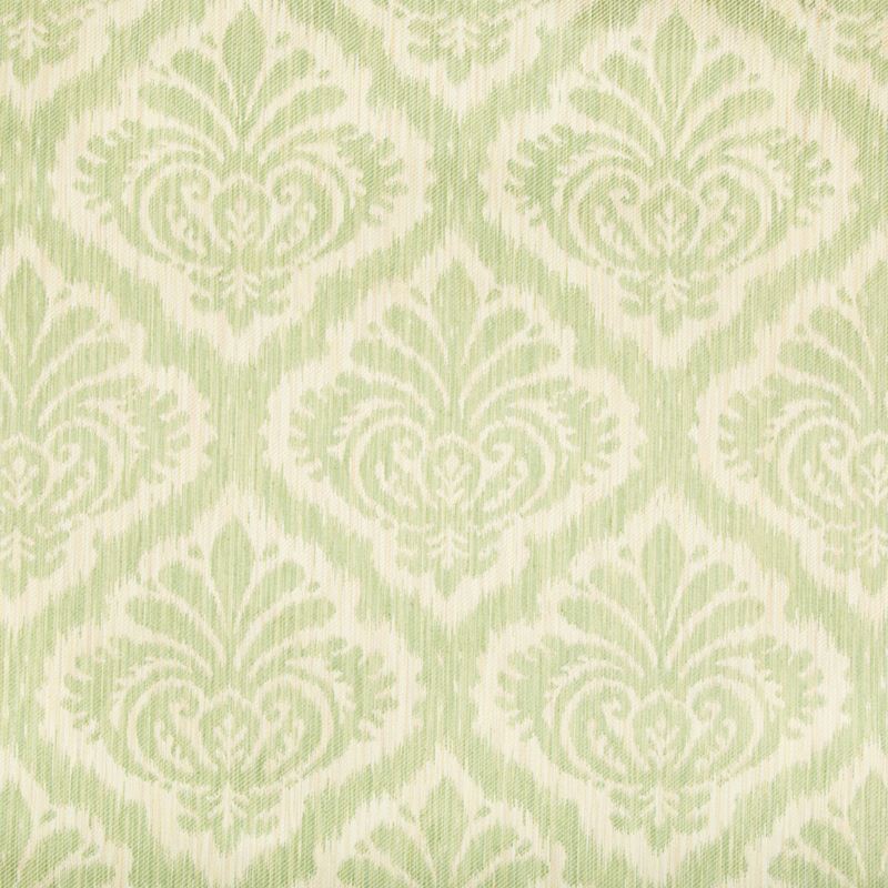 Looking 8017137-3 Durbar Tait Strie Ii Celery Damask by Brunschwig & Fils Fabric