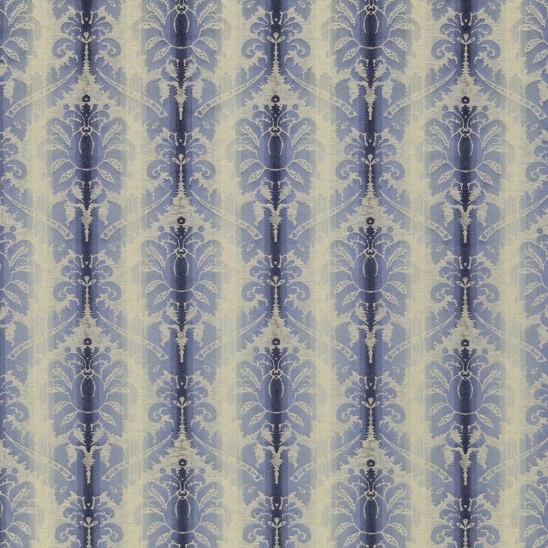 Find 8018106-5 Poivre Damask Indigo/Sky Damask by Brunschwig & Fils Fabric