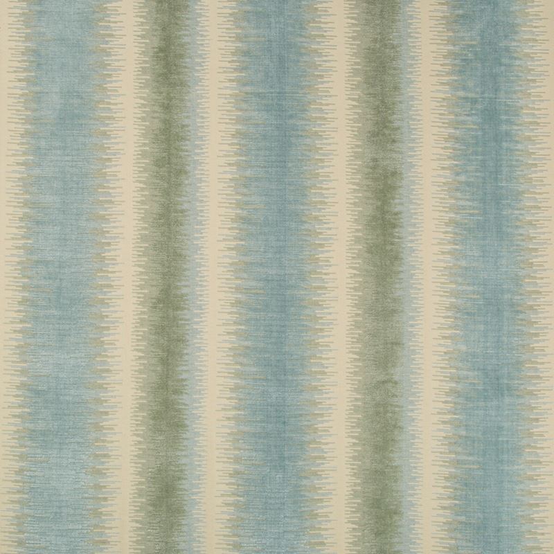 Select 8018115-13 Bromo Velvet Seafoam Stripes by Brunschwig & Fils Fabric