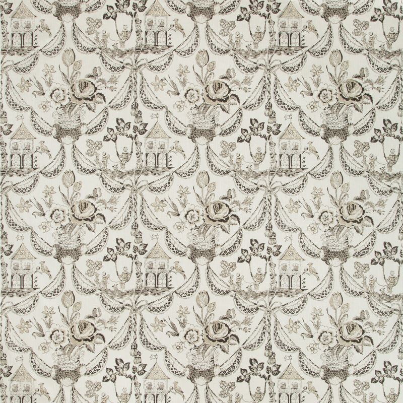 Purchase 8019100-8 Bird & Swing Hb Charcoal Botanical by Brunschwig & Fils Fabric