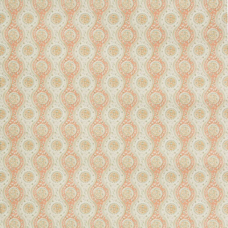 Select 8019129-124 Nadari Print Peach/Gold Ethnic by Brunschwig & Fils Fabric