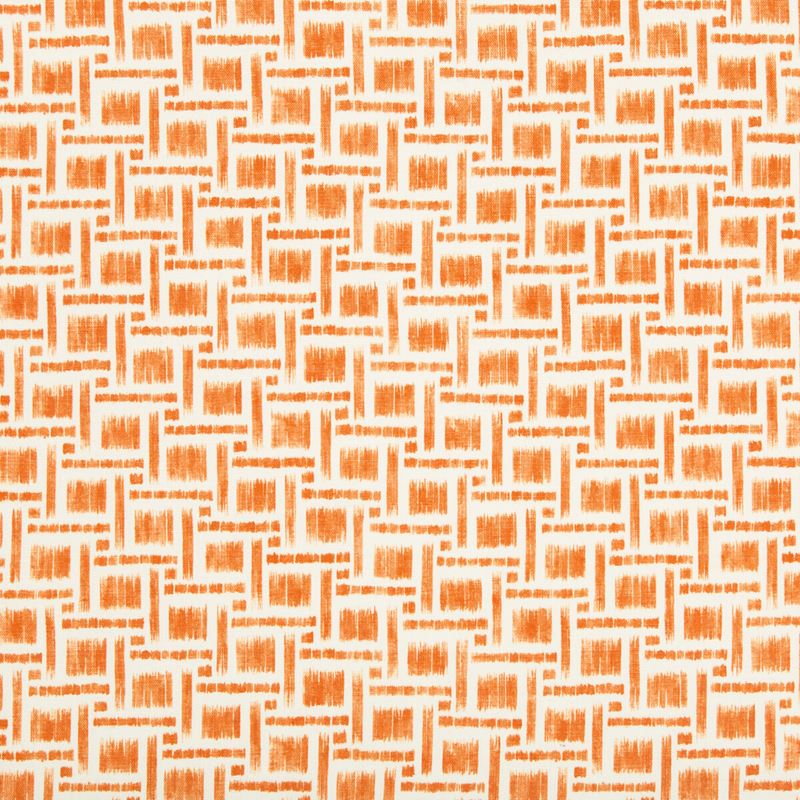 Select 8019135-12 Mira Print Orange Geometric by Brunschwig & Fils Fabric