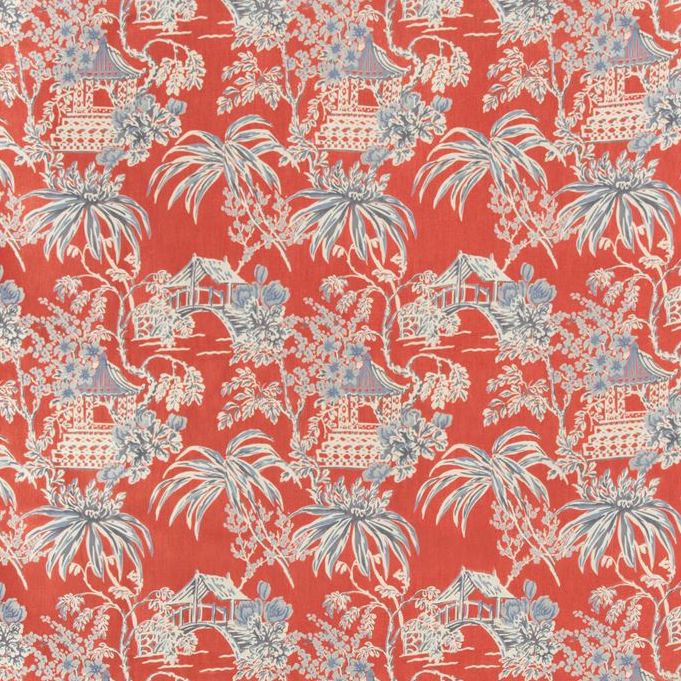 Purchase 8019138-195 Tongli Print Red Modern Chinoiserie by Brunschwig & Fils Fabric