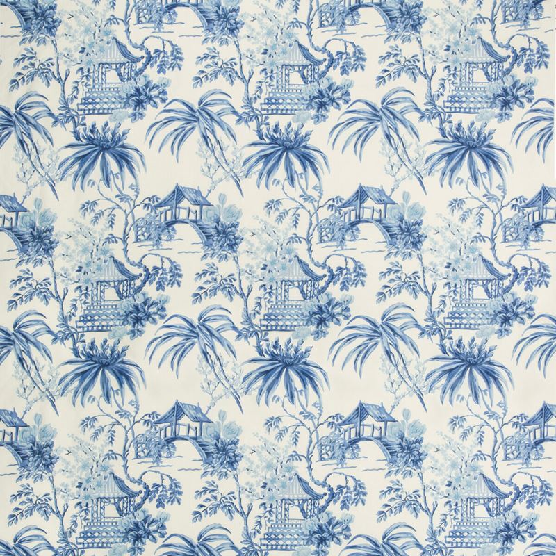 Select 8019138-55 Tongli Print Porcelain Modern Chinoiserie by Brunschwig & Fils Fabric