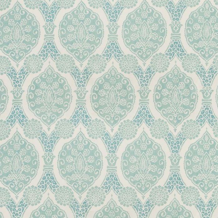 Looking 8020103-13 Sufera Print Aqua Medallion by Brunschwig & Fils Fabric