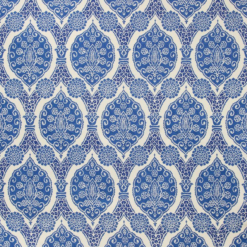 Shop 8020103-55 Sufera Print Blue Medallion by Brunschwig & Fils Fabric