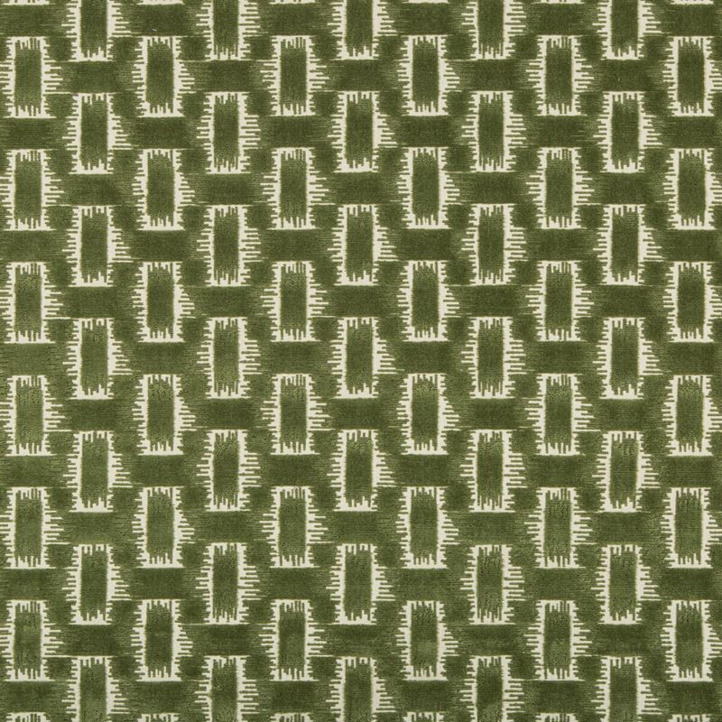 Save 8020116.3.0 Chambord Velvet Green Geometric by Brunschwig & Fils Fabric