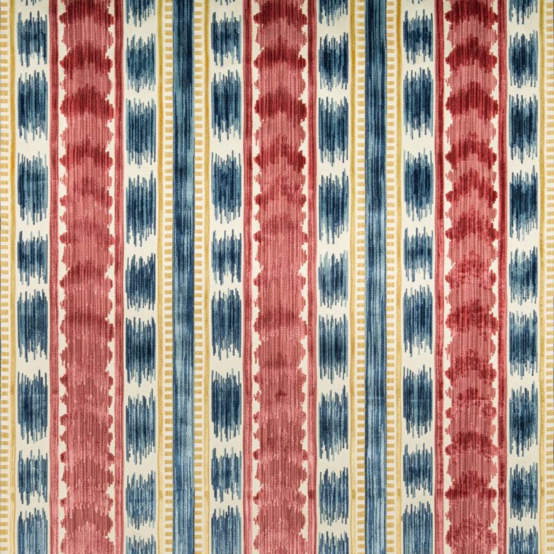 Order 8020117.195.0 Bayeaux Velvet Multi Color Ikat by Brunschwig & Fils Fabric